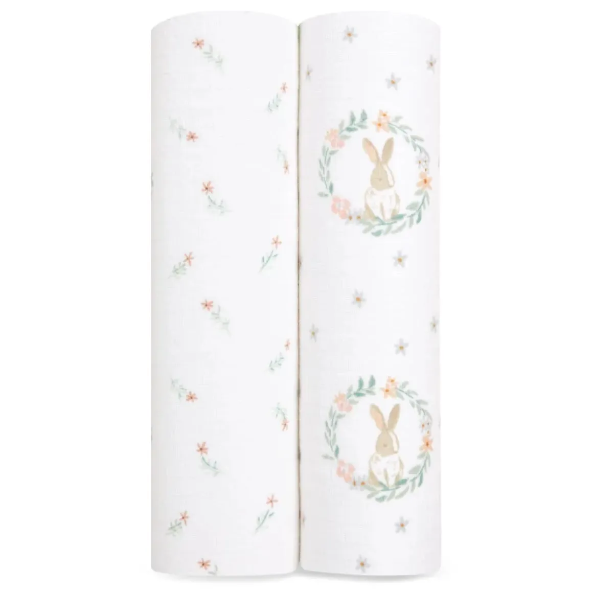 Aden + Anais Essentials Cotton Muslin Swaddle Blanket 2 pk - Blushing Bunnies