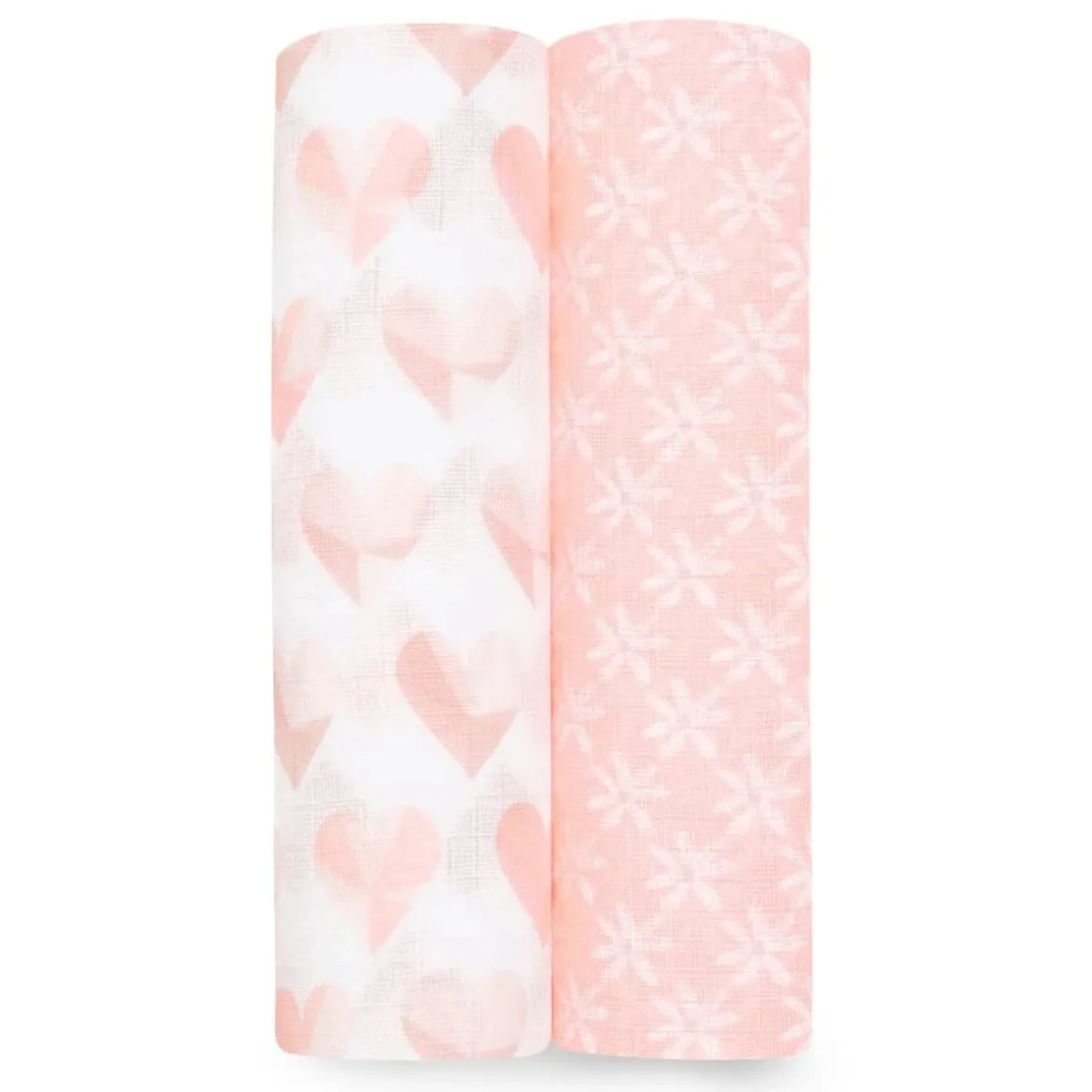 Aden + Anais Essentials Cotton Muslin Swaddle Blanket 2 pk - Piece Of My Heart