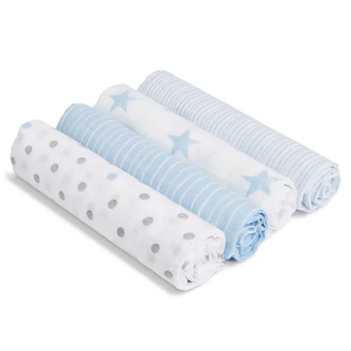 Aden + Anais Essentials Cotton Muslin Swaddle Blanket 4 pk - Dapper