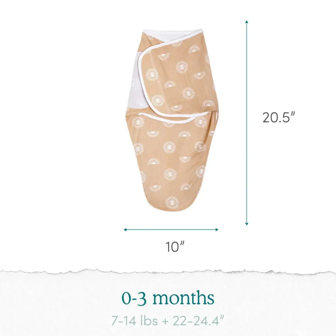 Aden + Anais Essentials Easy Swaddle Wrap Quick Change 3 pk - Alphabet Animals (0-3 months)
