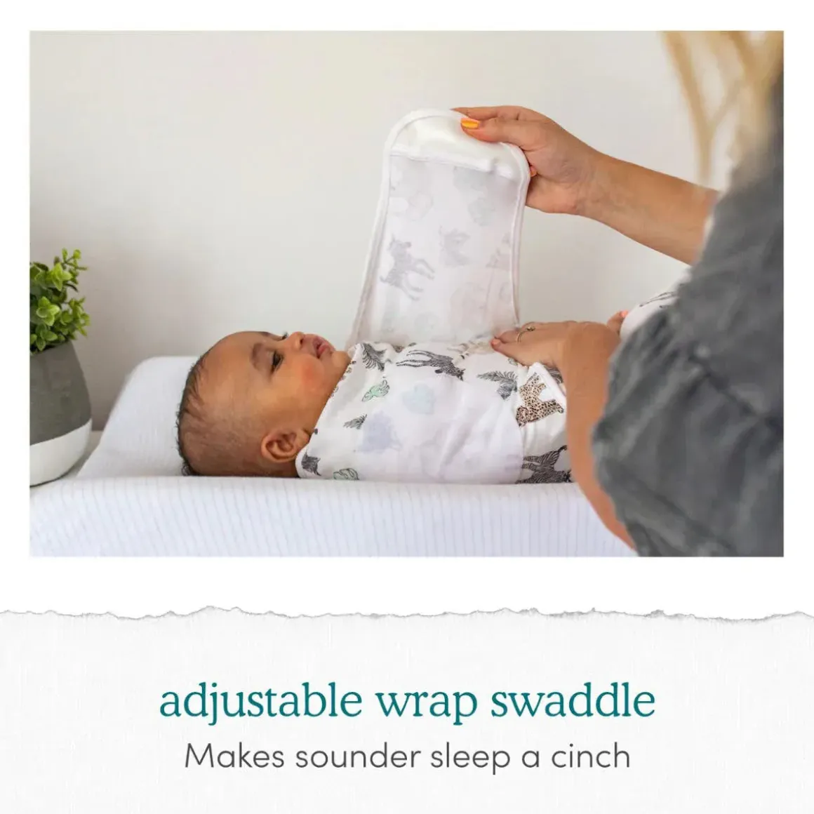 Aden + Anais Essentials Easy Swaddle Wrap Quick Change 3 pk - Rising Star (0-3 months)