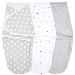 Aden + Anais Essentials Easy Swaddle Wrap Quick Change 3 pk - Twinkle (0-3 months)