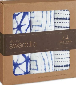 Aden + Anais Silky Soft Swaddles - 3-Pack - Indigo