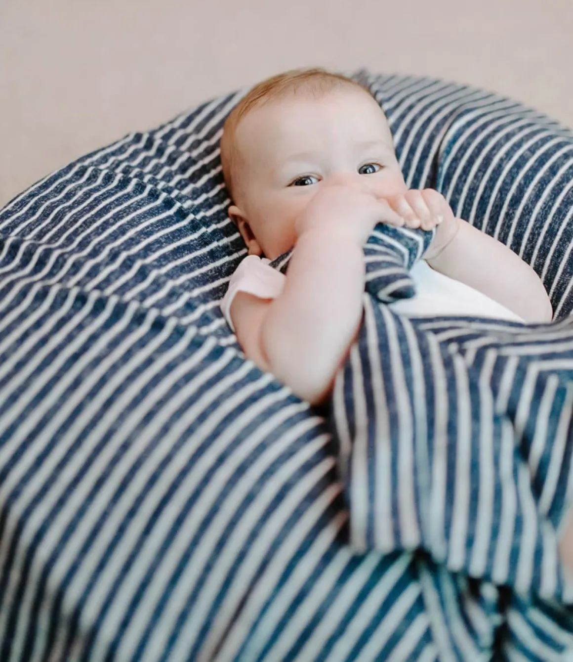 Aden + Anais Snuggle Knit Newborn Gift Set - Navy Stripe