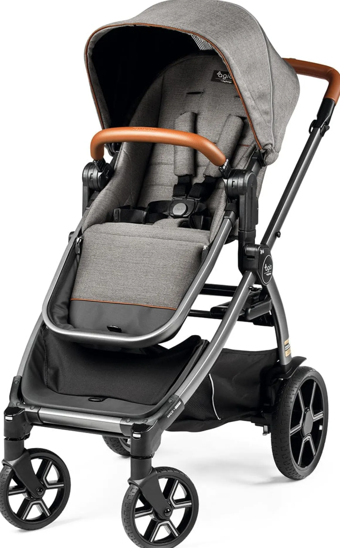 Agio by Peg Perego Z4 Single-to-Double Stroller - Grey