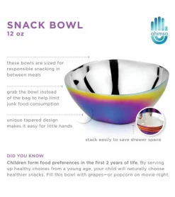 Ahimsa Stainless Steel Smart Snacking Bowls (Set of 4) - Classic