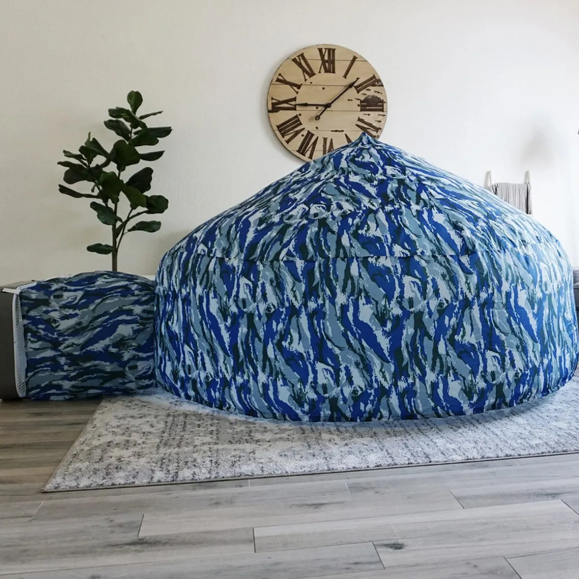 Airfort Inflatable Fort for Kids - Ocean Camo