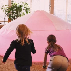 Airfort Inflatable Fort for Kids Pink and White