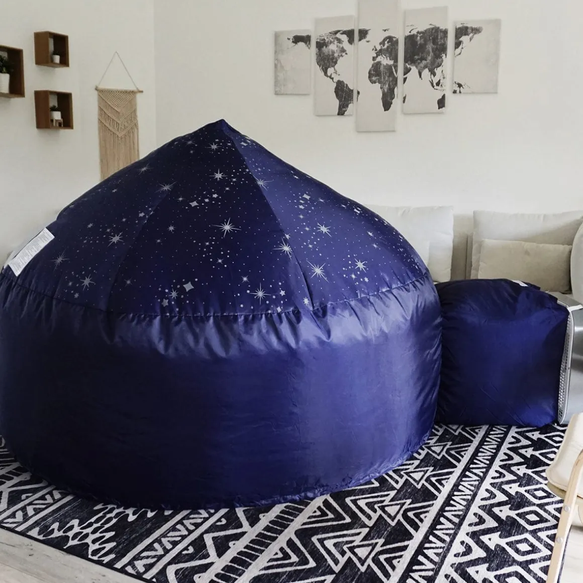 Airfort Inflatable Fort for Kids Starry Night (Glow)