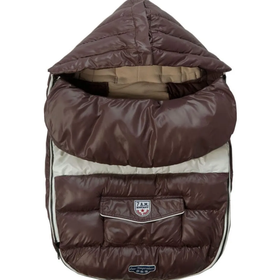 7AM Enfant Baby Shield Footmuff, Small - Marron Glace