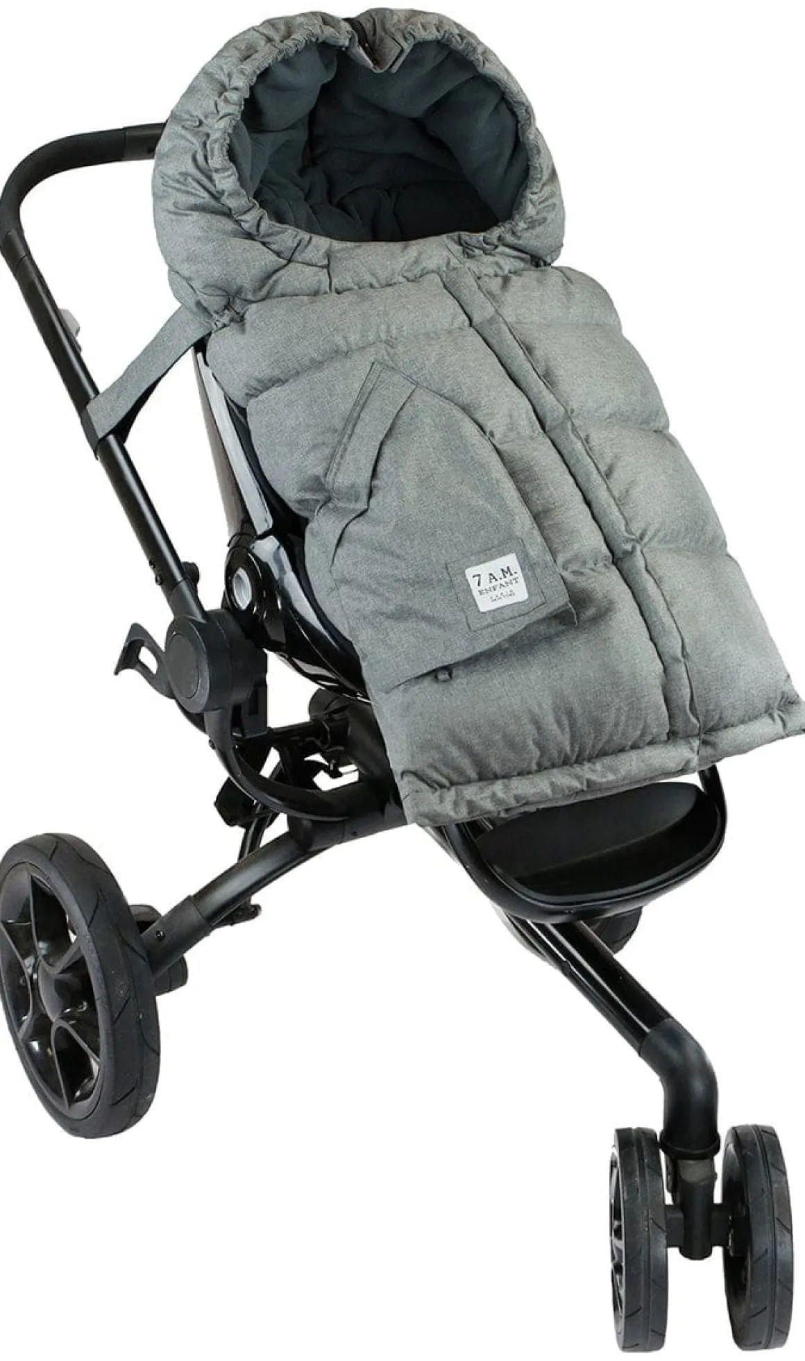 7AM Enfant Blanket 212 Evolution Footmuff - Heather Gray