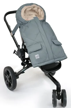 7AM Enfant Blanket 212 Evolution Footmuff - Mirage Blue Quilted