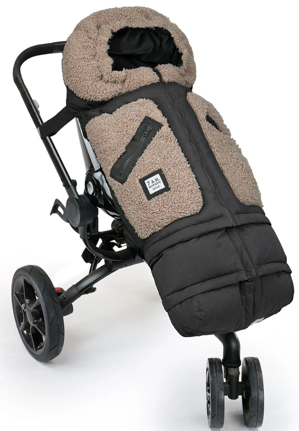 7AM Enfant Blanket 212 Evolution Footmuff - Oatmeal Teddy
