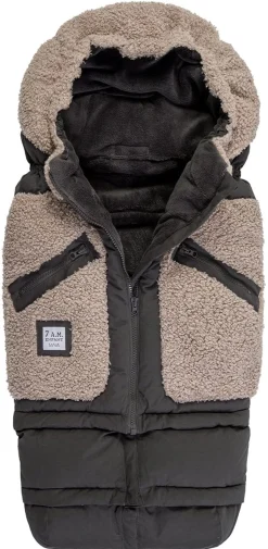 7AM Enfant Blanket 212 Evolution Footmuff - Oatmeal Teddy