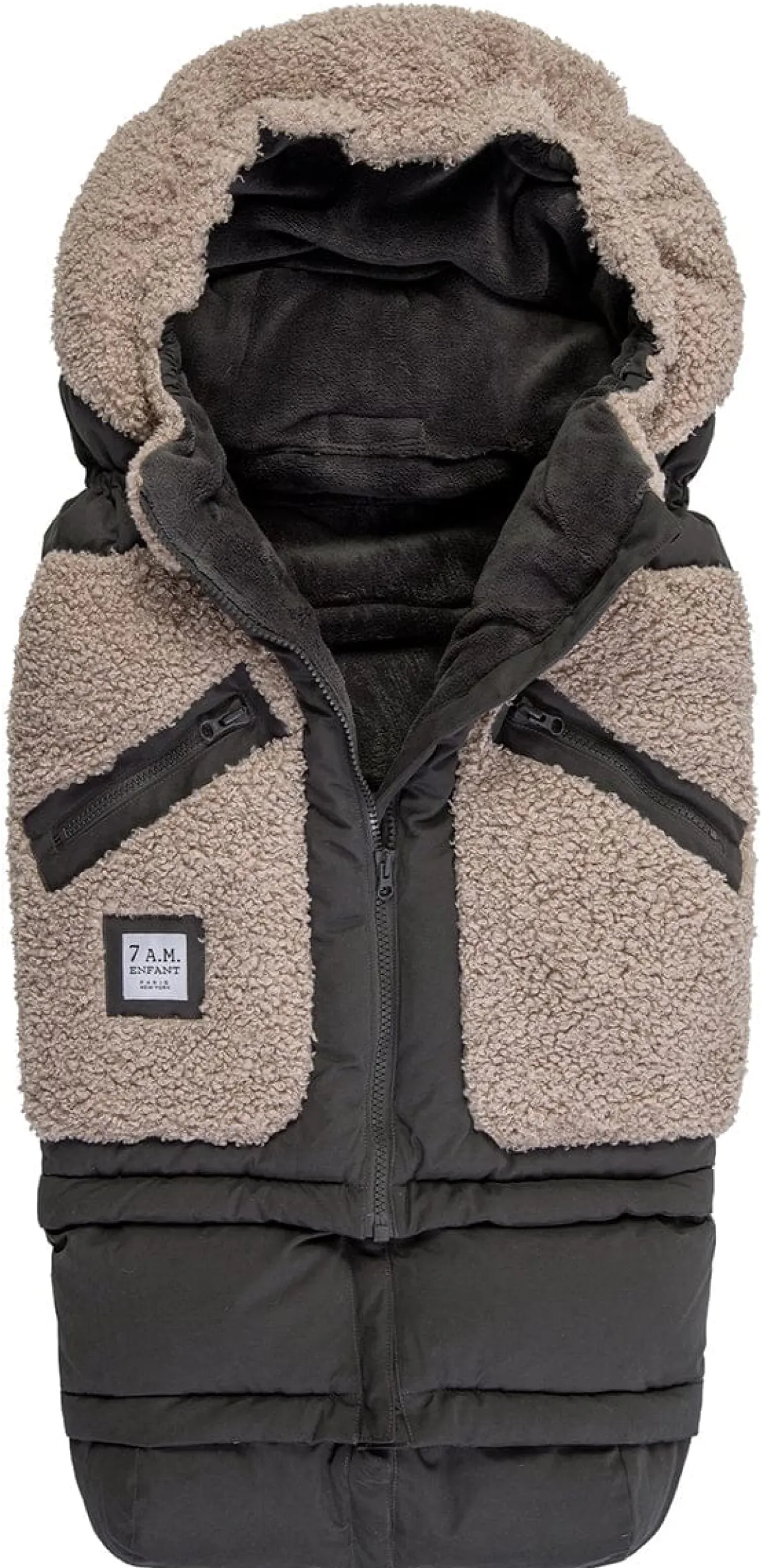 7AM Enfant Blanket 212 Evolution Footmuff - Oatmeal Teddy