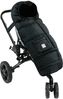 7AM Enfant Blanket 212 Evolution Plush Footmuff - Black Plush