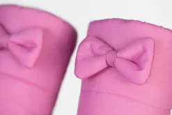 7AM Enfant KIDS Warmmuffs - Bows - Hot Pink (2T-4T)