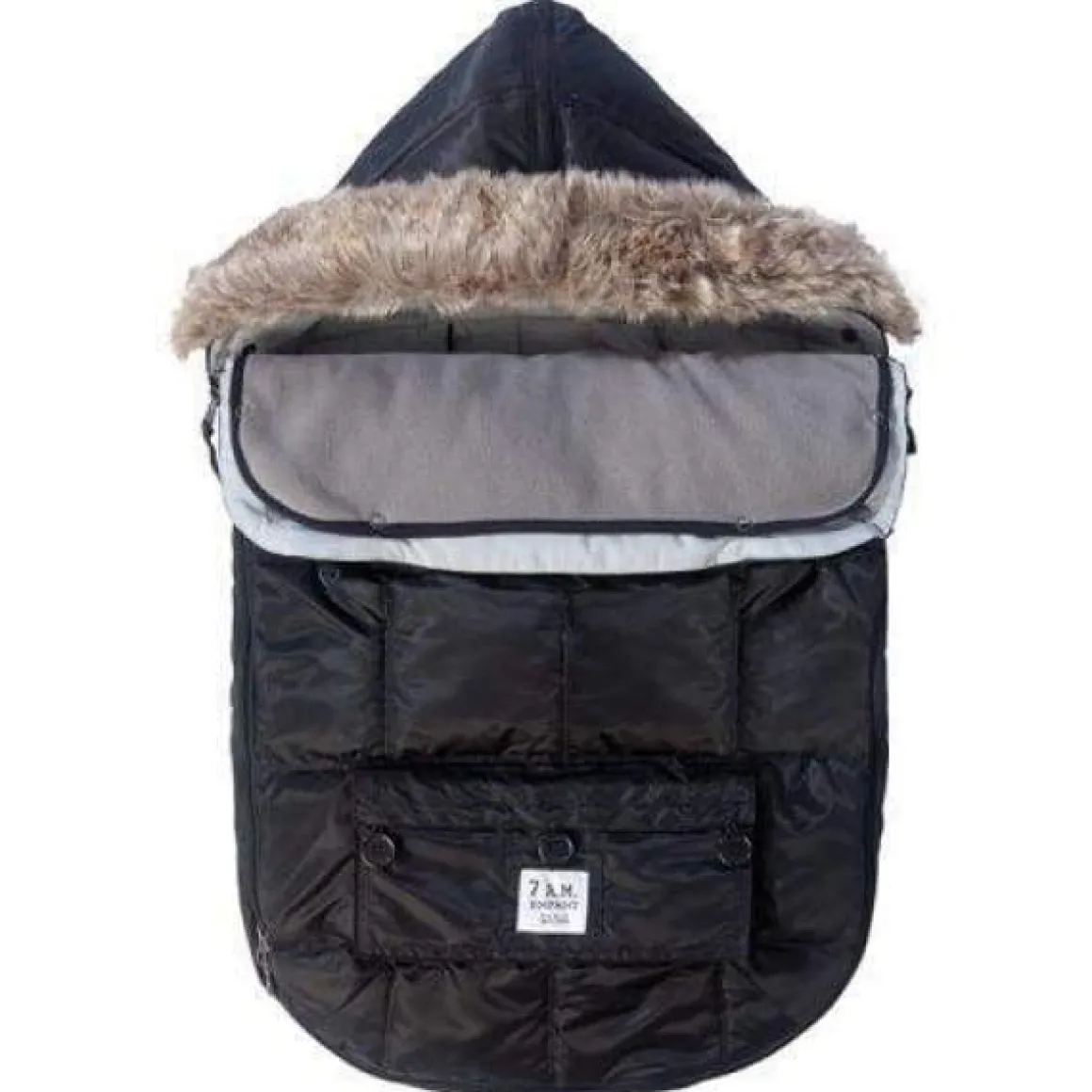7AM Enfant Le Sac Igloo Large Baby Bunting - Black