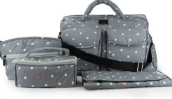 7AM Enfant Voyage Bag, Small - Grey Dots