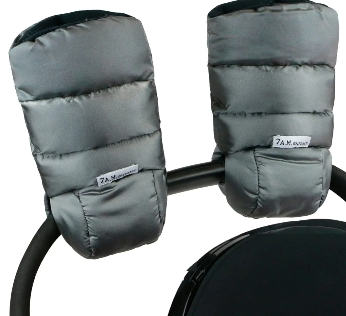 7AM Enfant warmmuffs - Core - Metallic Grey