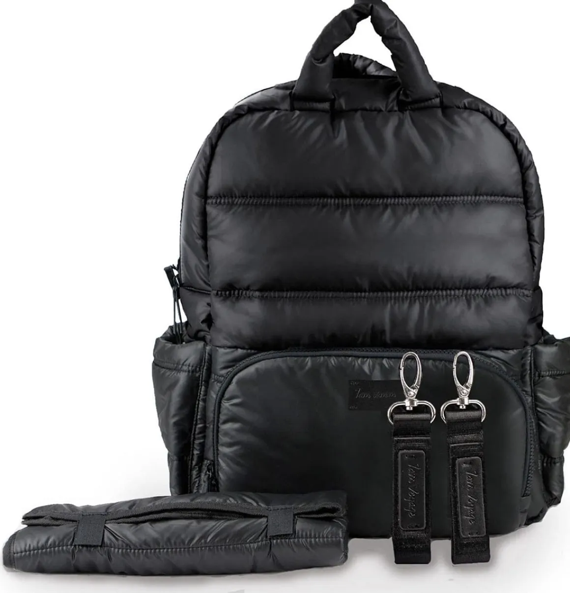 7AM Voyage BK718 Diaper Backpack - Black