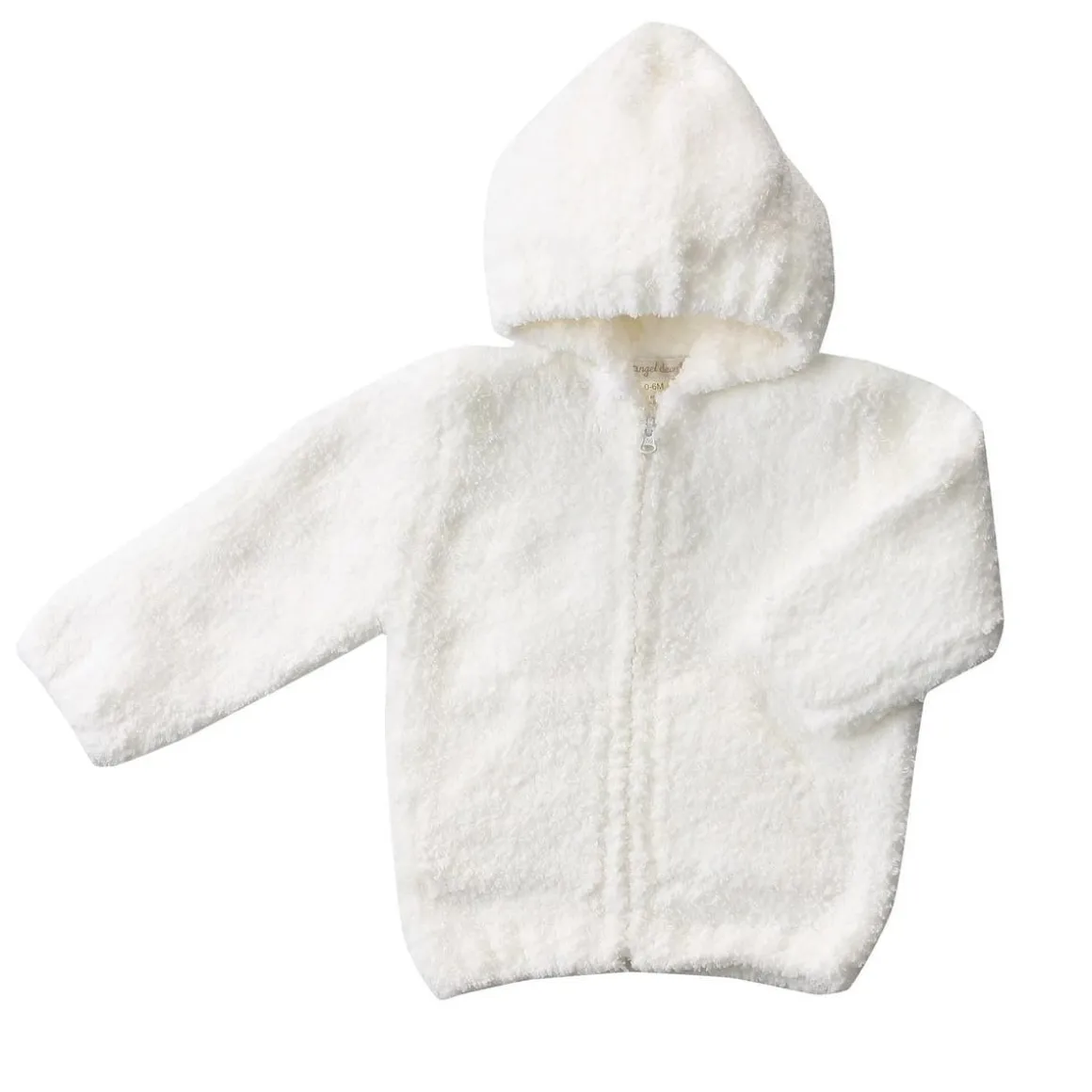 Angel Dear Chenille Hoodie, 6-12 Months - White