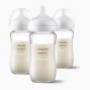 Avent Glass Natural Baby Bottle With Natural Response Nipple, 8oz, 3pk