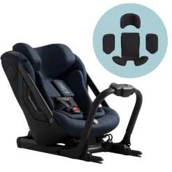 Axkid ONE 3 Extended Rear-Facing Car Seat + Infant Insert Bundle - Glacier Lake Blue