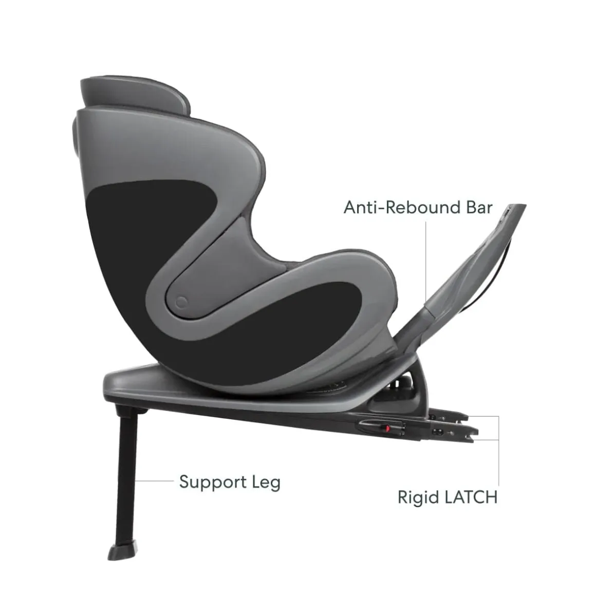 Babyark Classic Convertible Car Seat - Charcoal Grey / Glacier Ice