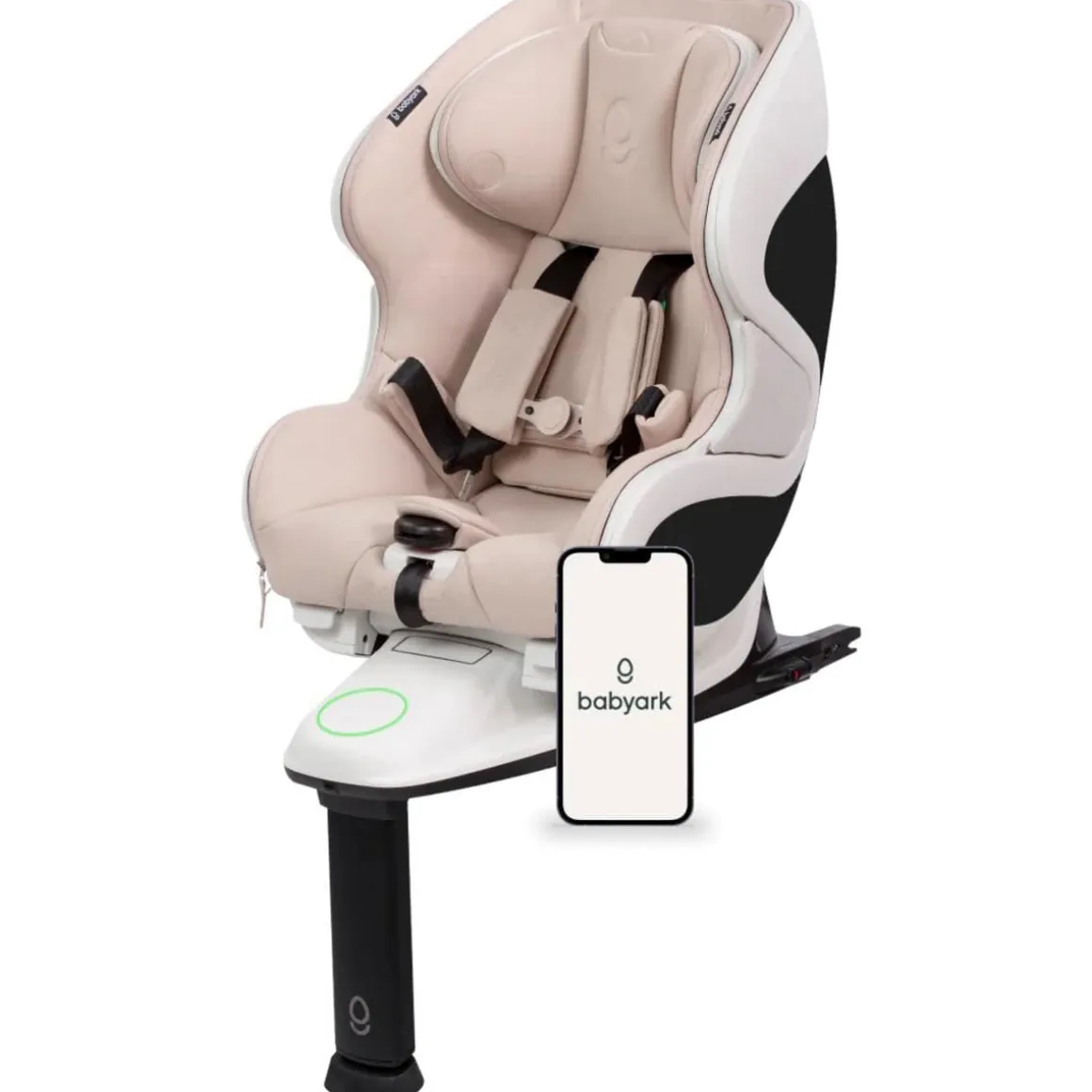 Babyark Convertible Car Seat, Smart - Eggshell White / Moonlight