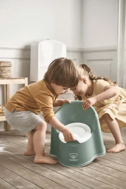 BabyBjorn Potty Chair - Deep Green/White
