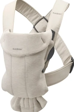 BabyBjörn Baby Carrier Mini 3D Jersey, Light Beige