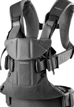 BabyBjörn Baby Carrier One Cotton Mix, Denim Gray/Dark Gray