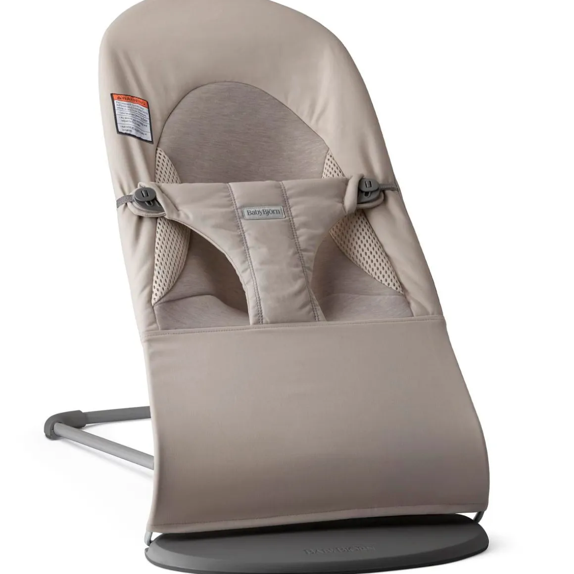 BabyBjörn Bouncer Balance Soft, Dark Gray Frame, Tri-Fabric Sand Gray