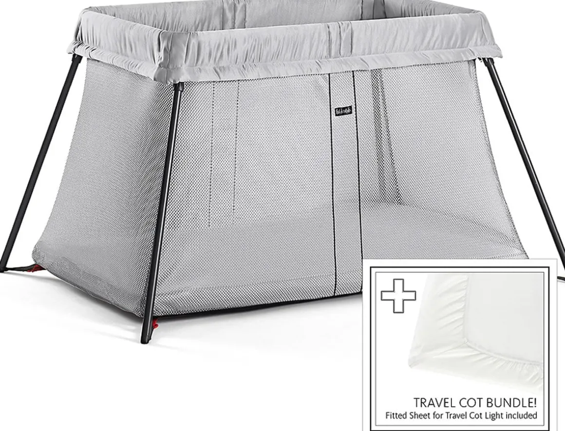 BabyBjörn Travel Crib Light Bundle - Silver