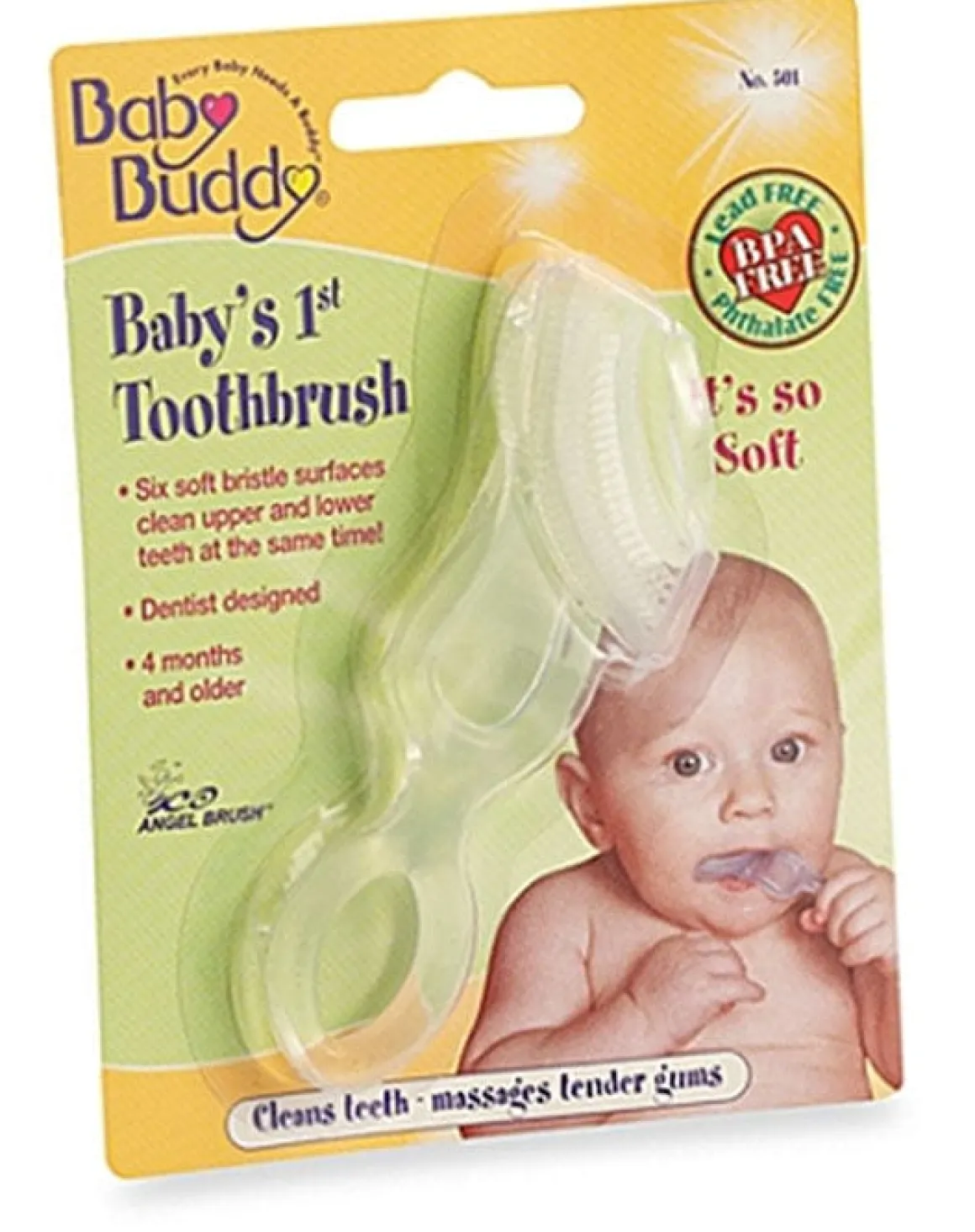 Baby Buddy Baby's 1st Toothbrush, Clear