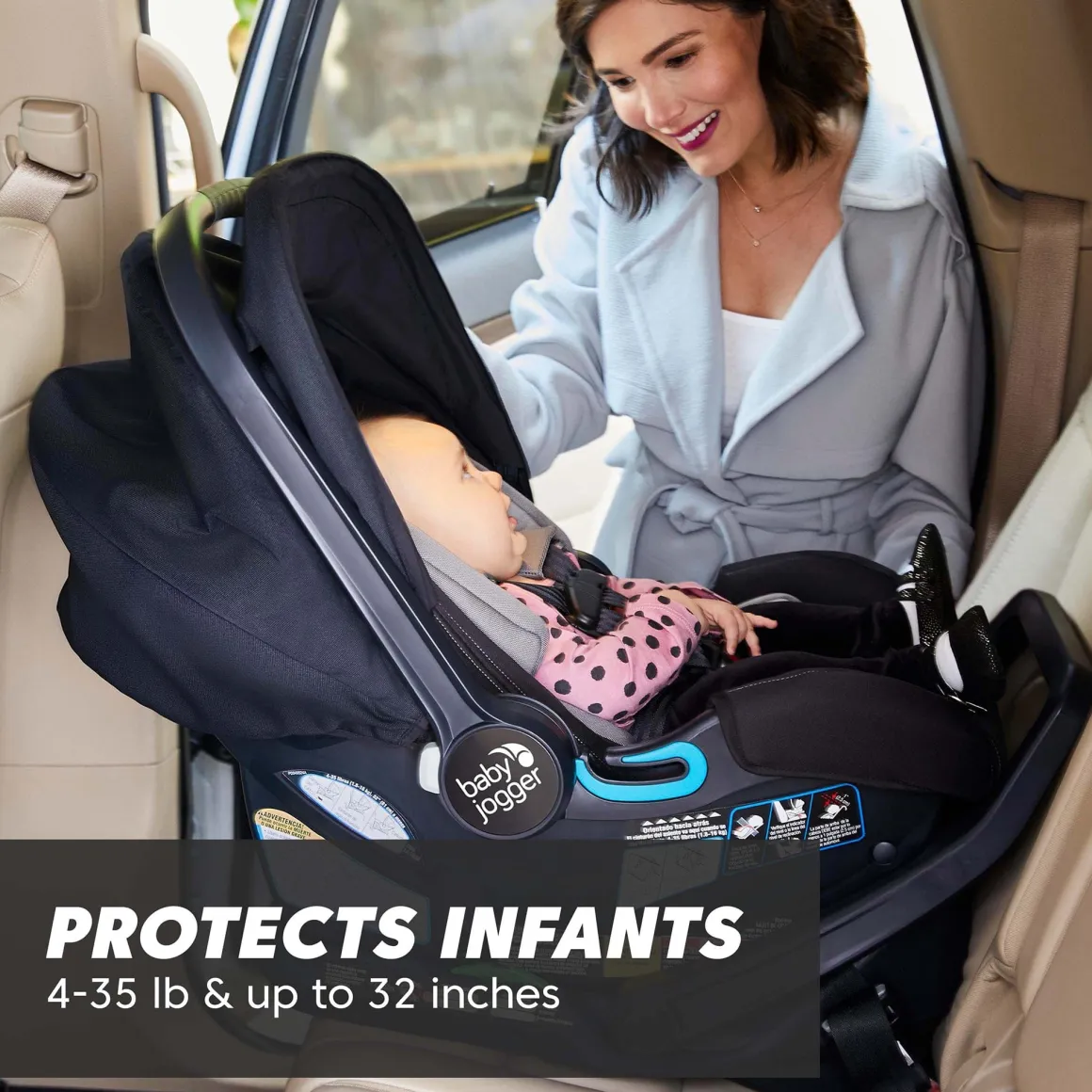Baby Jogger City GO 2 Infant Car Seat - Harbor Grey