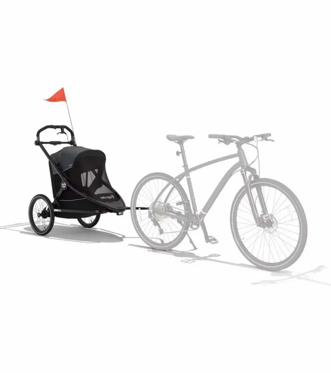 Baby Jogger City Prix Jogger + Bike Trailer + Weather Shield Bundle - Ambition Black