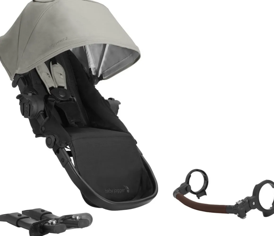 Baby Jogger City Select 2 Second Seat Kit - Eco Collection - Frosted Ivory