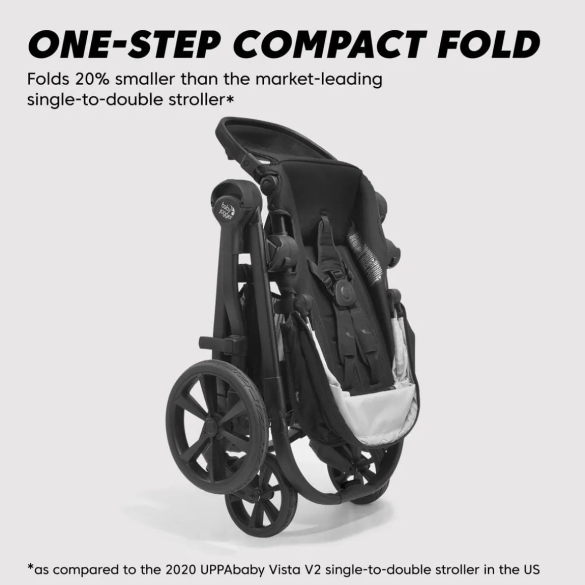 Baby Jogger City Select 2 Single-to-Double Stroller - Eco Collection - Frosted Ivory