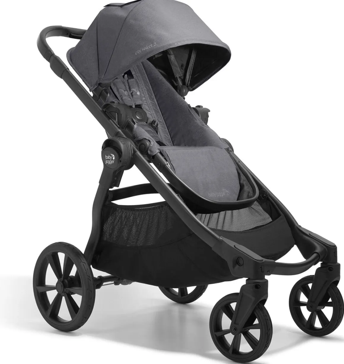 Baby Jogger City Select 2 Single-to-Double Stroller - Radiant Slate