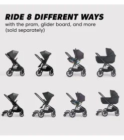 Baby Jogger City Sights + City GO 2 Travel System + Accessory Bundle - Frosted Ivory / Slate