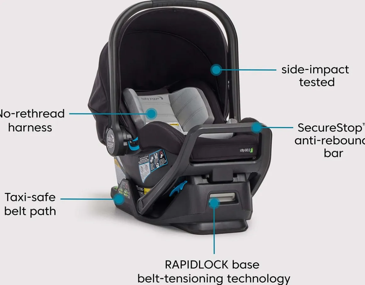 Baby Jogger City Sights + City GO 2 Travel System - Rich Black