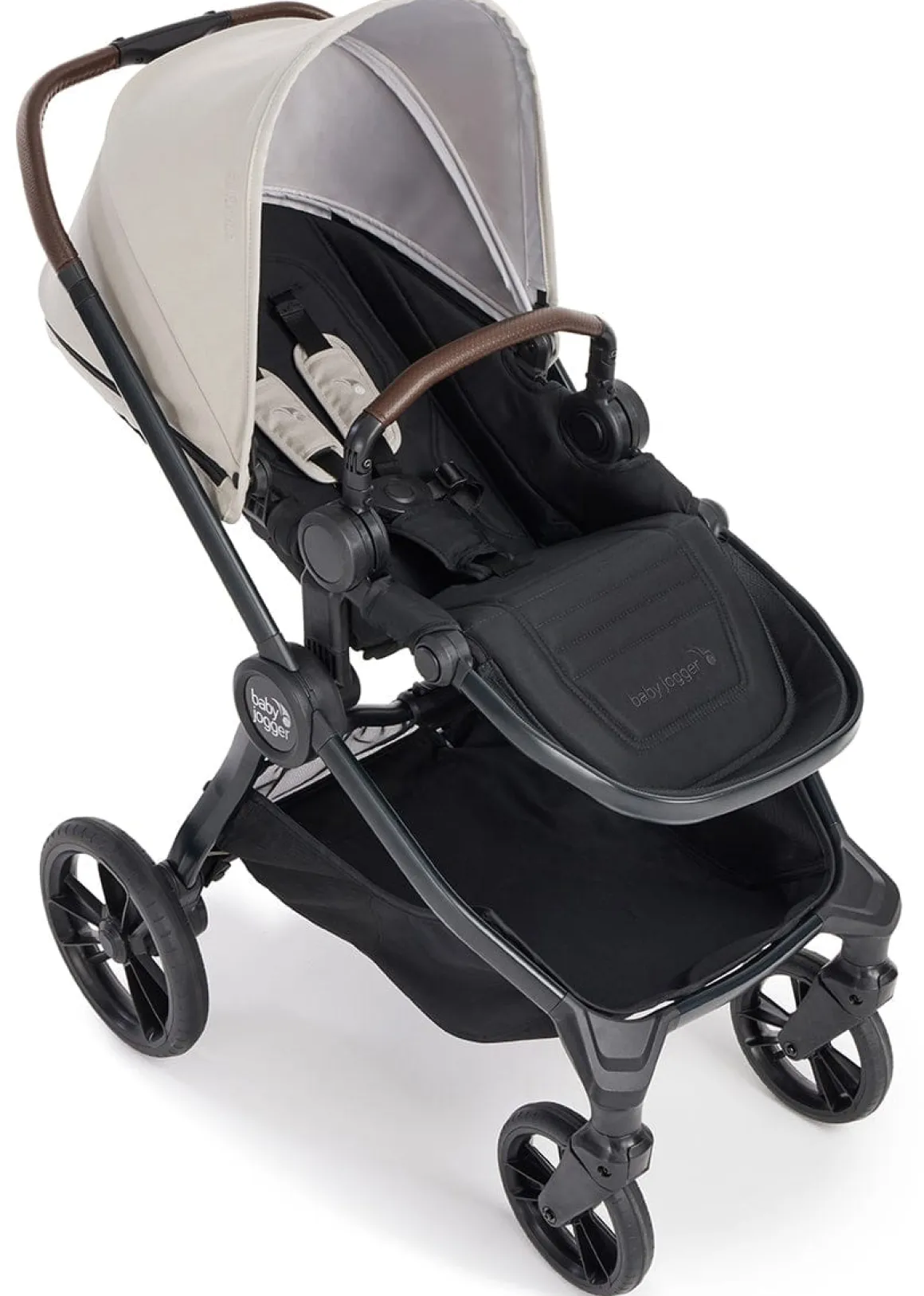 Baby Jogger City Sights Stroller + Accessory Bundle - Frosted Ivory