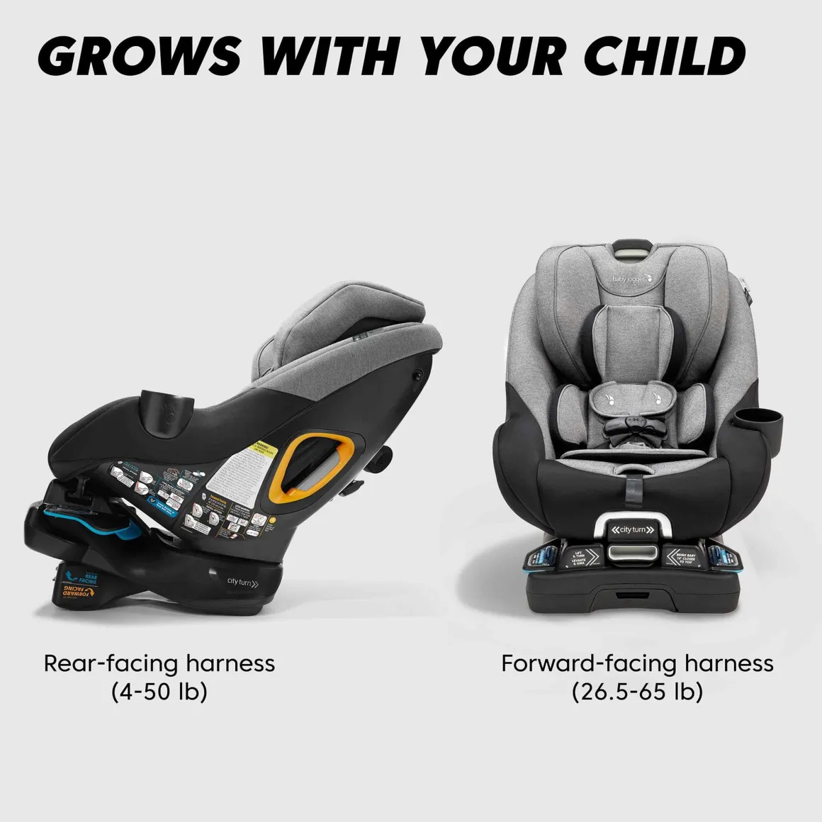 Baby Jogger City Turn Rotating Convertible Car Seat - Dune