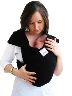 Baby K'tan Baby Carrier in Basic Black - Large
