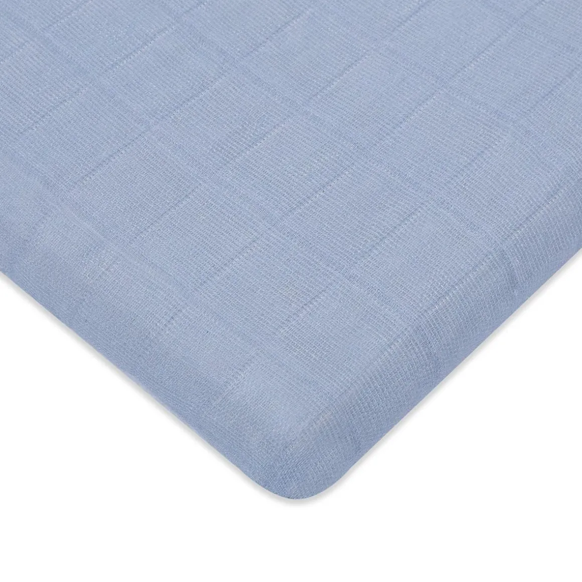 Babyletto All-Stages Bassinet Sheet in GOTS Certified Organic Muslin Cotton-Dewdrop
