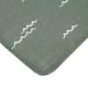 Babyletto All-Stages Bassinet Sheet in GOTS Certified Organic Muslin Cotton-Ocean Waves