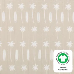 Babyletto All-Stages Midi Crib Sheet in GOTS Certified Organic Muslin Cotton - Beach Bum