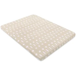 Babyletto All-Stages Midi Crib Sheet in GOTS Certified Organic Muslin Cotton - Beach Bum